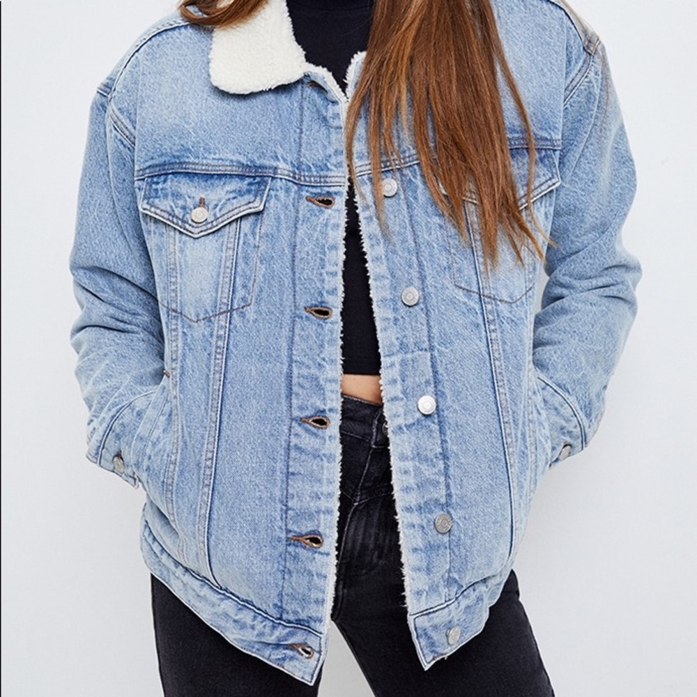Pacsun Sherpa jean jacket